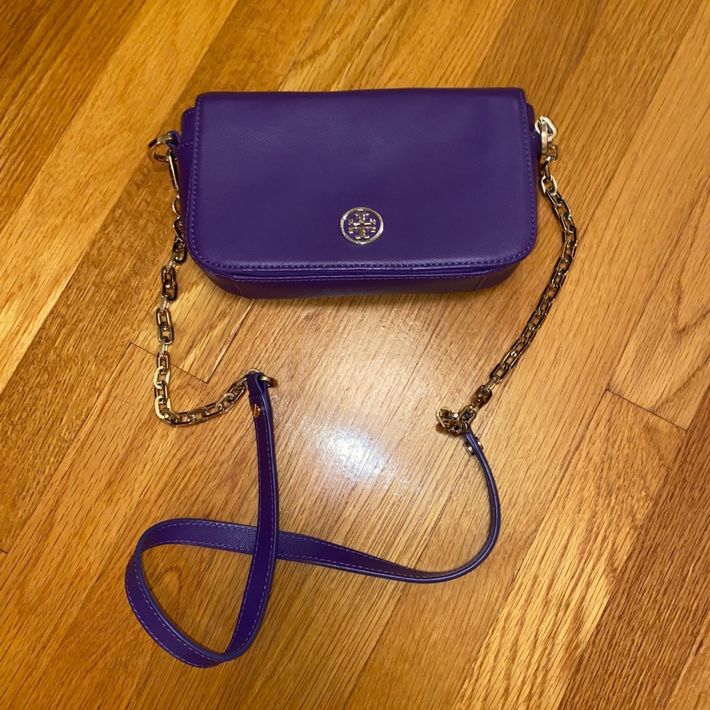 Tory Burch “Robinson adjustable chain mini bag”